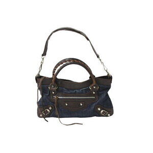 BALENCIAGA The First Denim Shoulder Bag